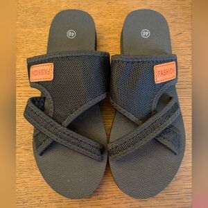 NEW Black Slide Sandals 9